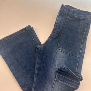 Girls Dark Blue Denim Jeans